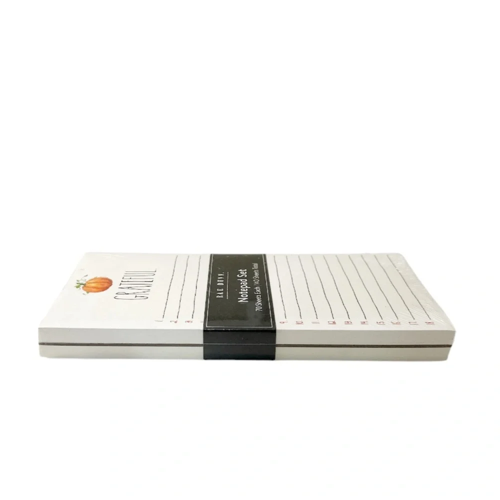 NEW Rae Dunn 🍁GRATEFUL/THANKFUL🍁 Notepad Set/2